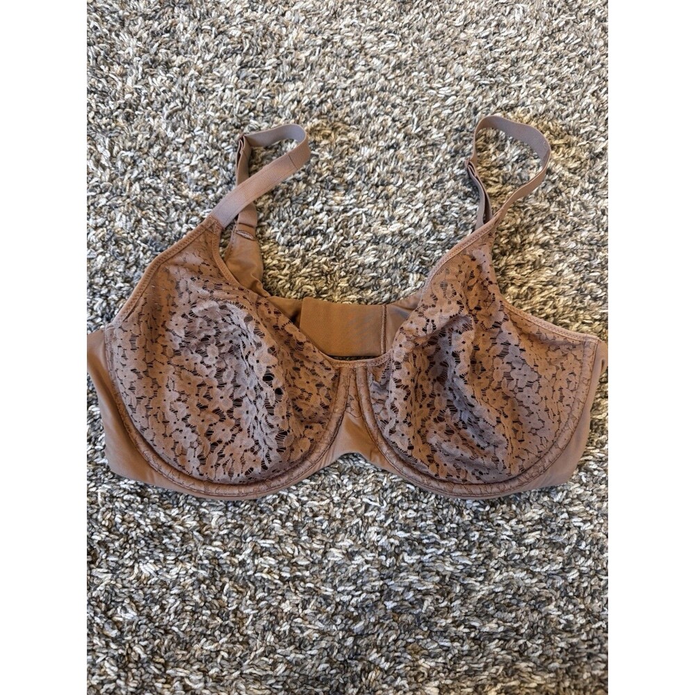 Chantelle Norah 13F1 Bra 38D Brown Lace Full Coverage Underwire